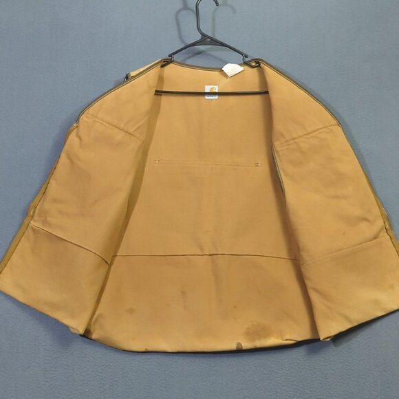 Carhartt VTG Vest Men's XL Brown Hunting Game Bag Canvas Shooting Union Made USA - Picture 12 of 16